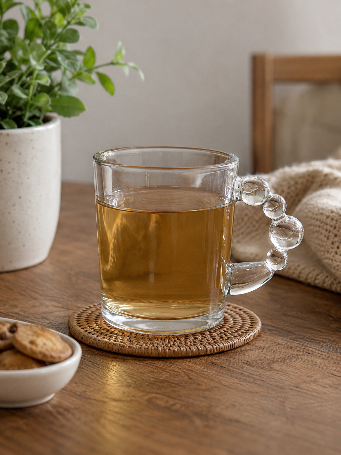 Taza de Vidrio con Lazo