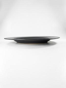 Plato Cartero Negro Circular