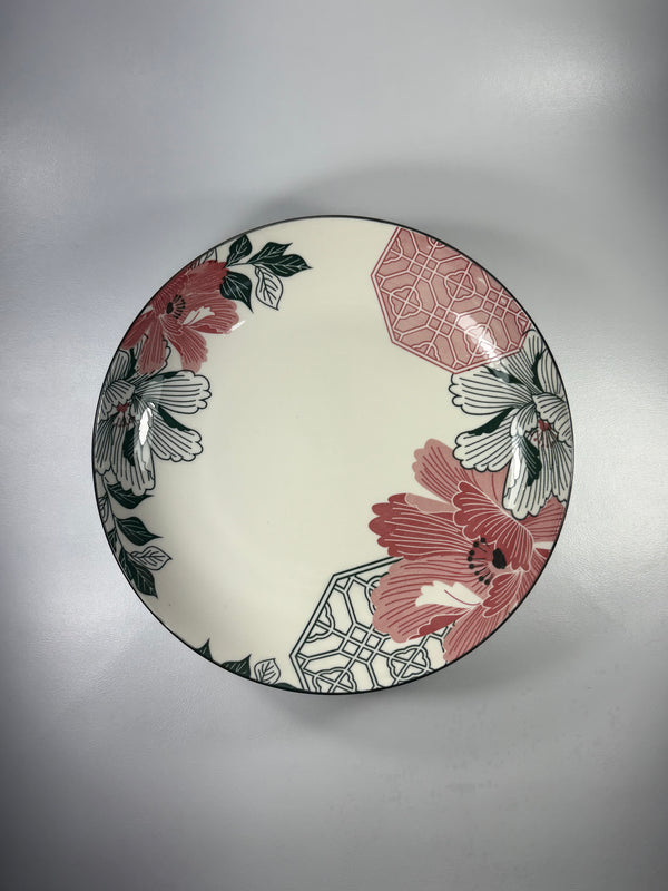 Plato Arrocero Con Diseño Floreado N.º 9