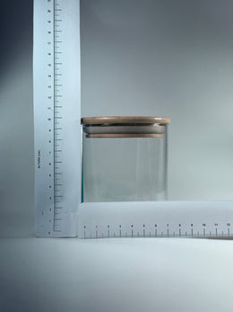 Frasco Organizador Con Tapa Bambú Pequeño