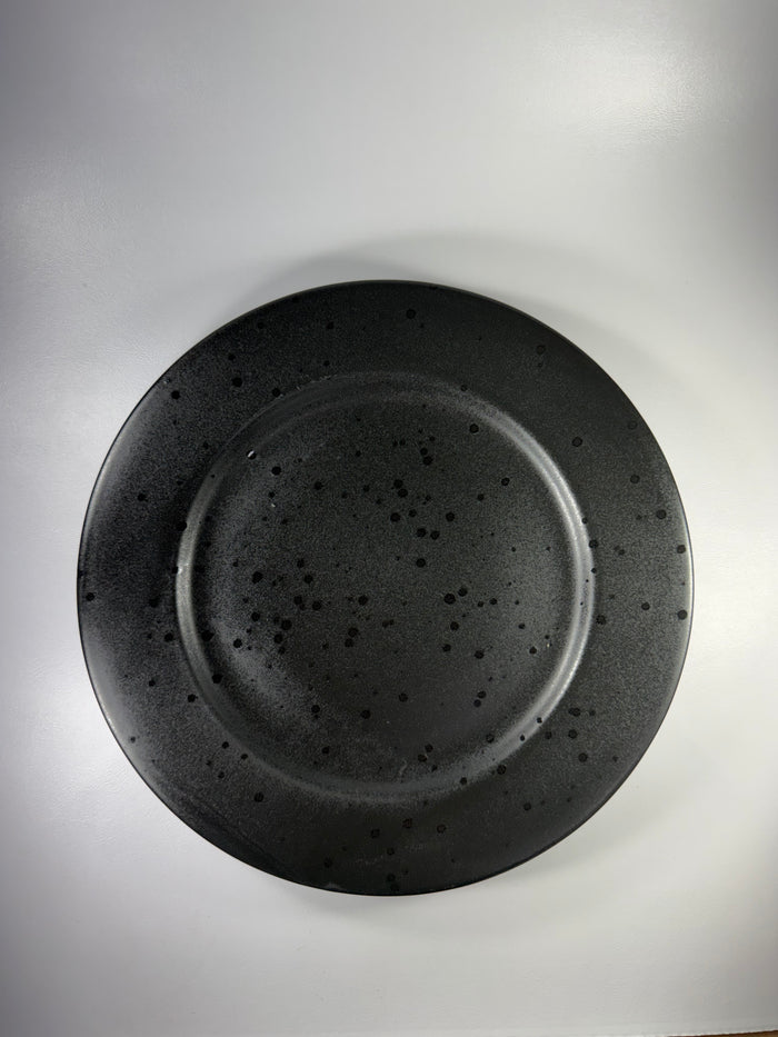 Plato Cartero Negro Circular