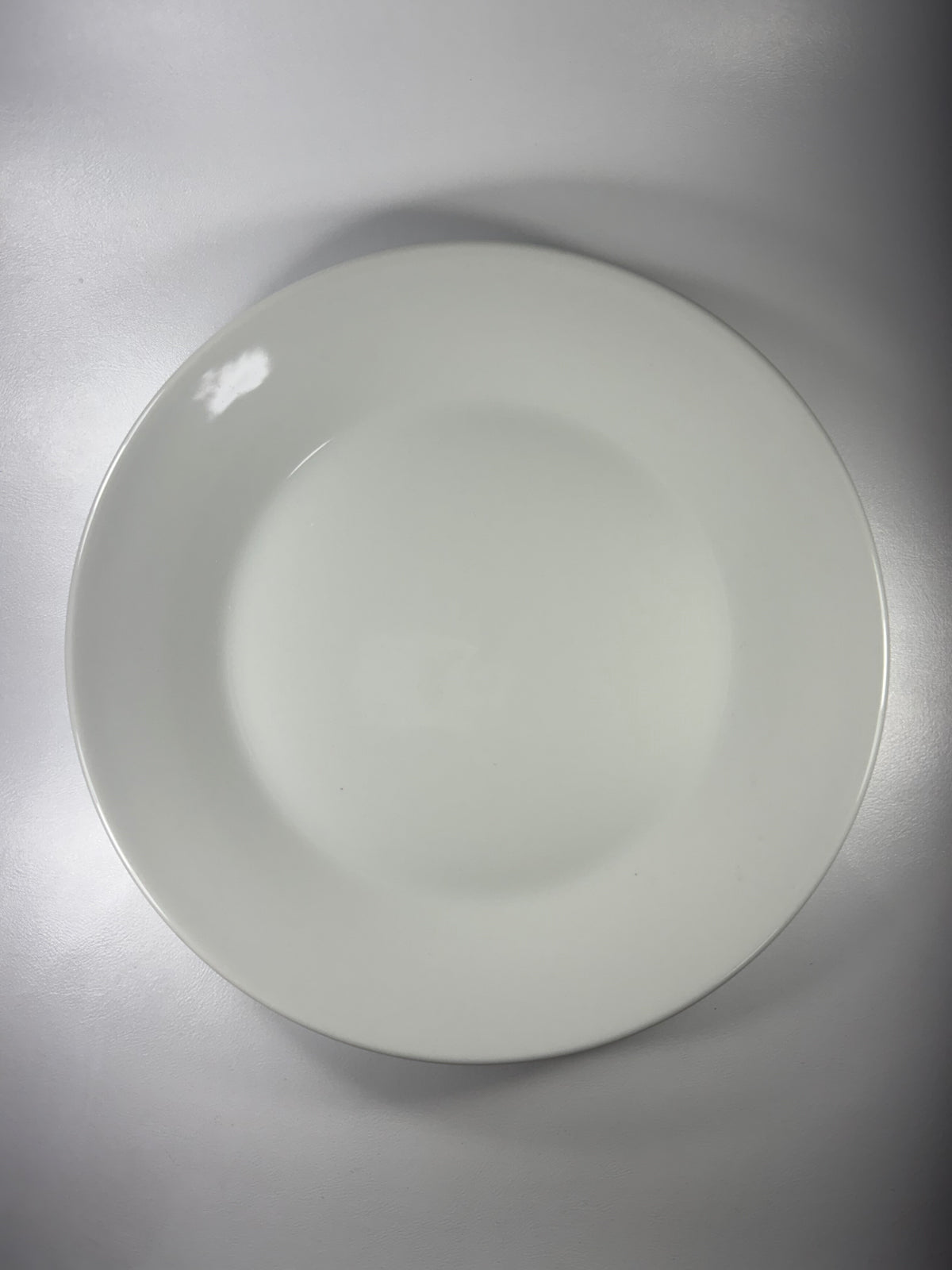 Plato Cartero Circular Redondo Blanco 10.5
