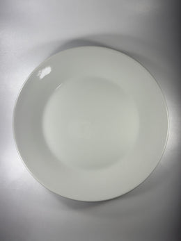Plato Cartero Circular Redondo Blanco 10.5