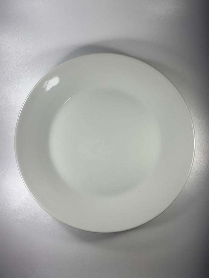 Plato Cartero Circular Redondo Blanco 10.5