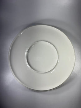 Plato Cartero Blanco Con Borde Azul