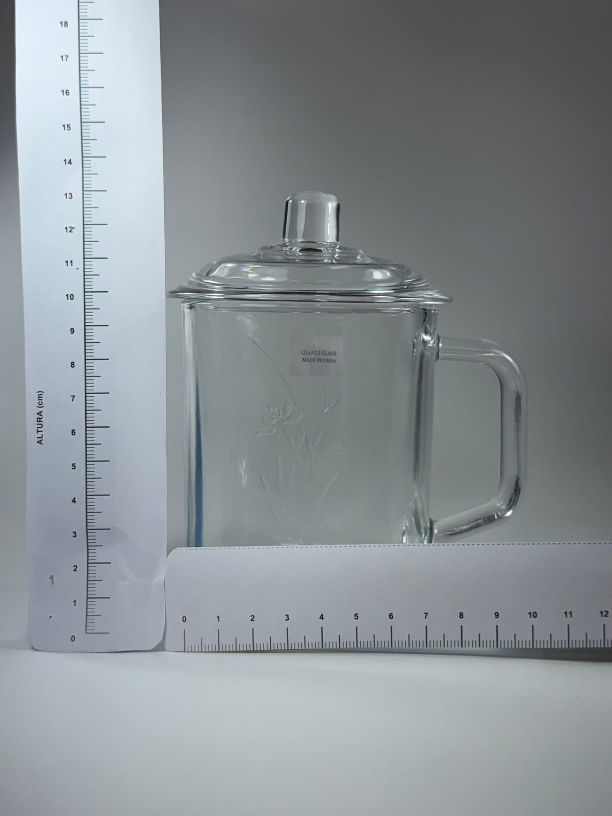 Taza de Vidrio con Tapa