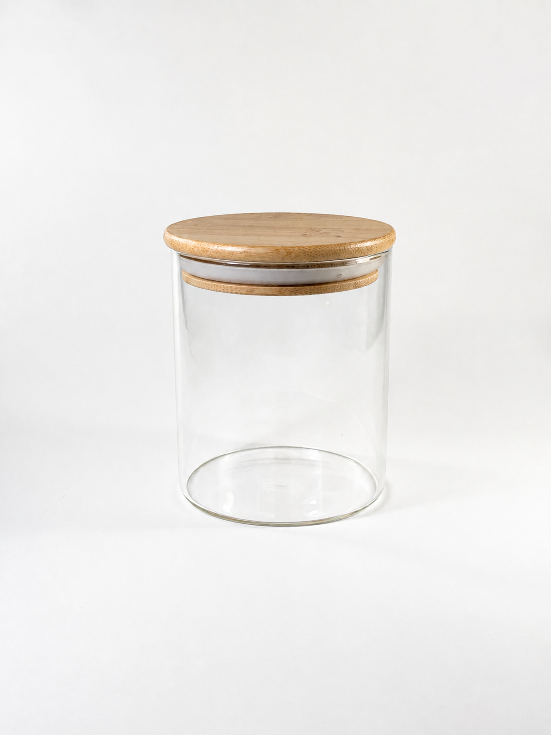 Frasco Organizador Con Tapa Bambú Pequeño