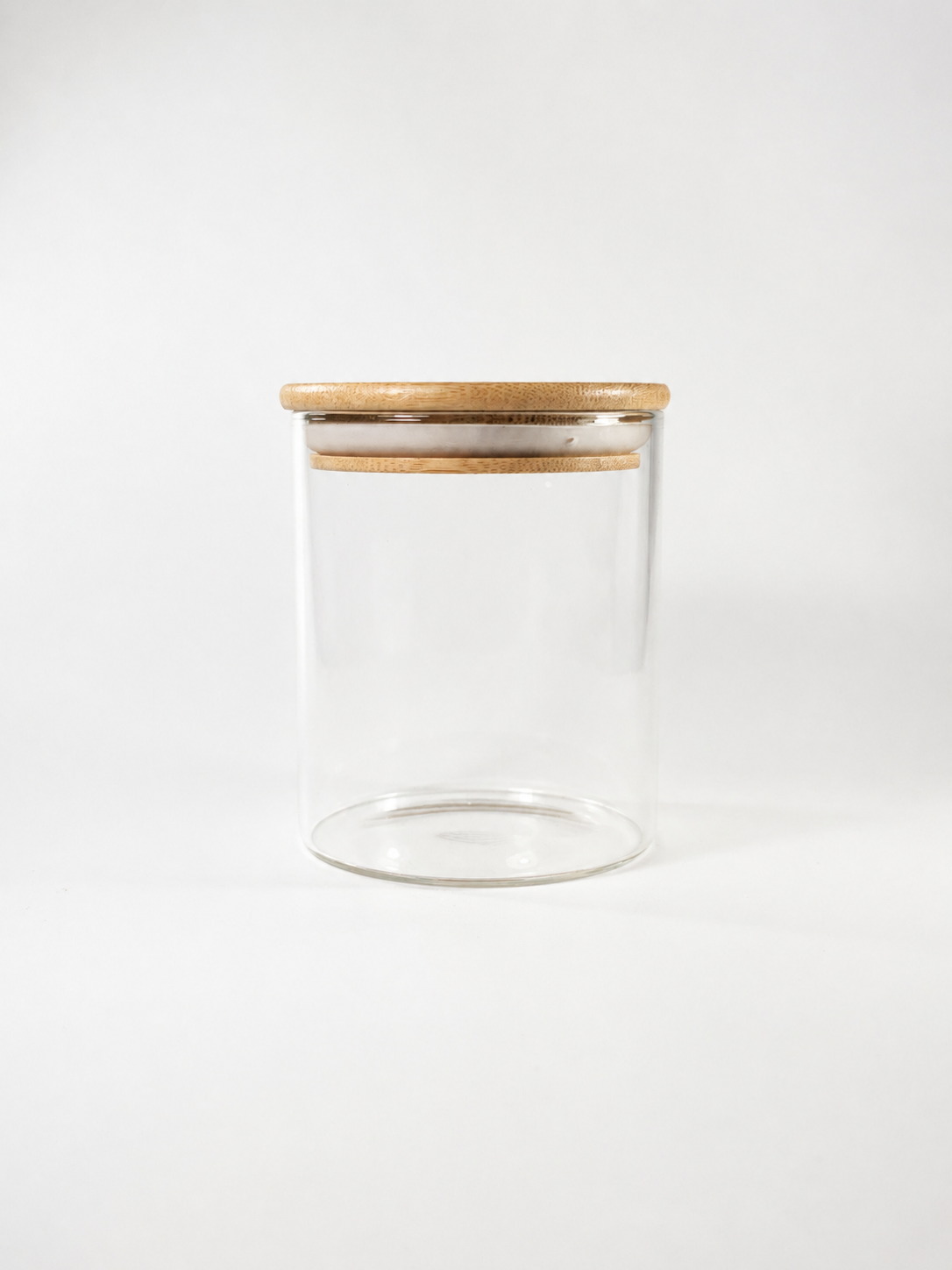 Frasco Organizador Con Tapa Bambú Pequeño